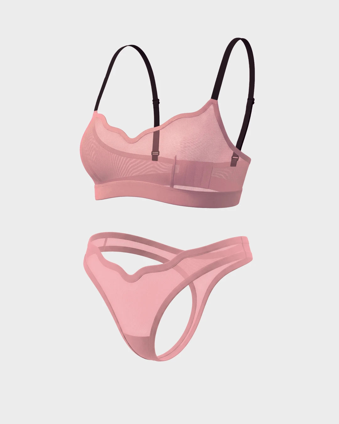 Kiss & Tell Lucy Bralette and Sheer Thong Set