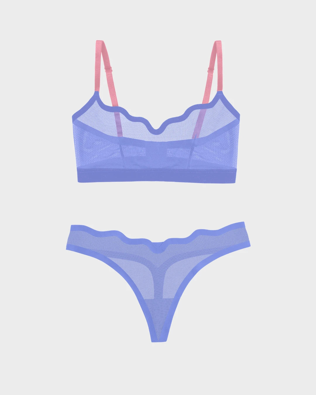 Winter Fling Lucy Bralette and Sheer Thong Set