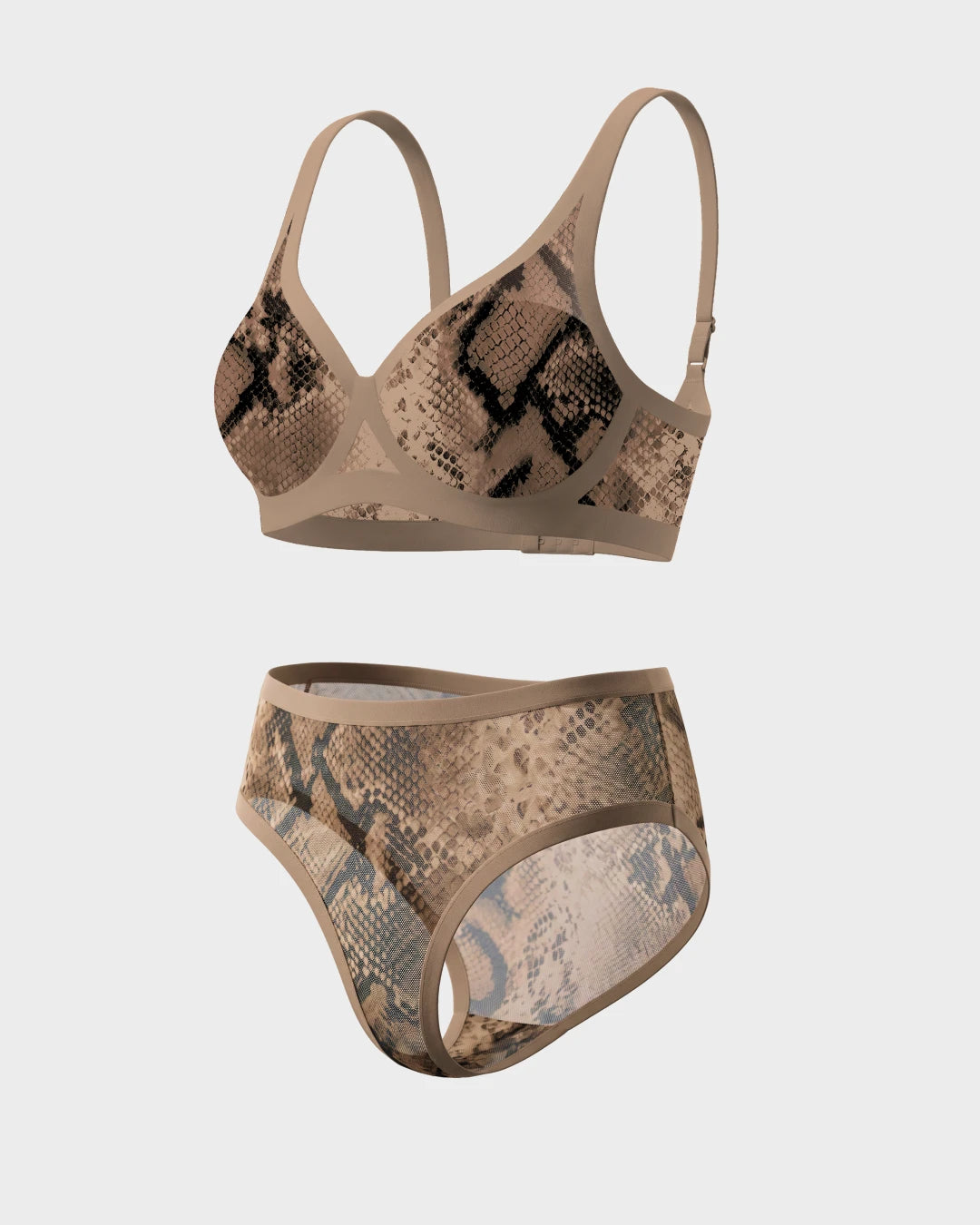 Arabesque Light Light Sheer Bra and Brief Set