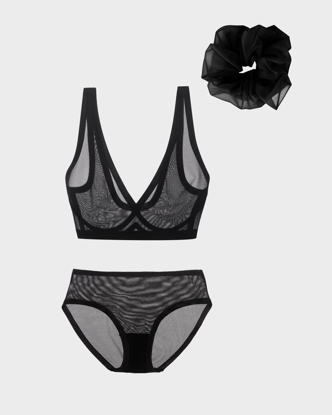 Black Scrunchie Set