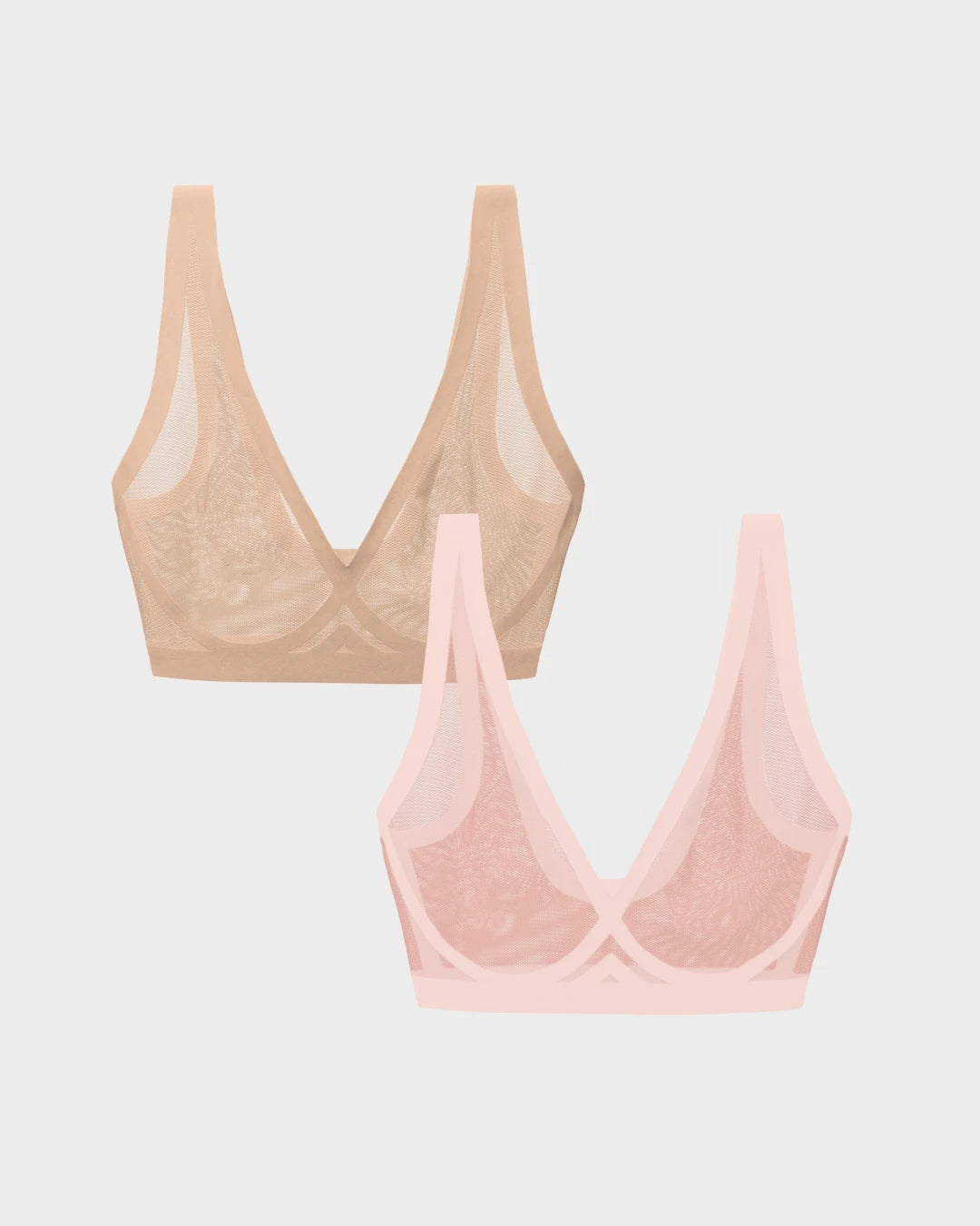 Murex Shell and Champagne Sheer Bralette Bundle