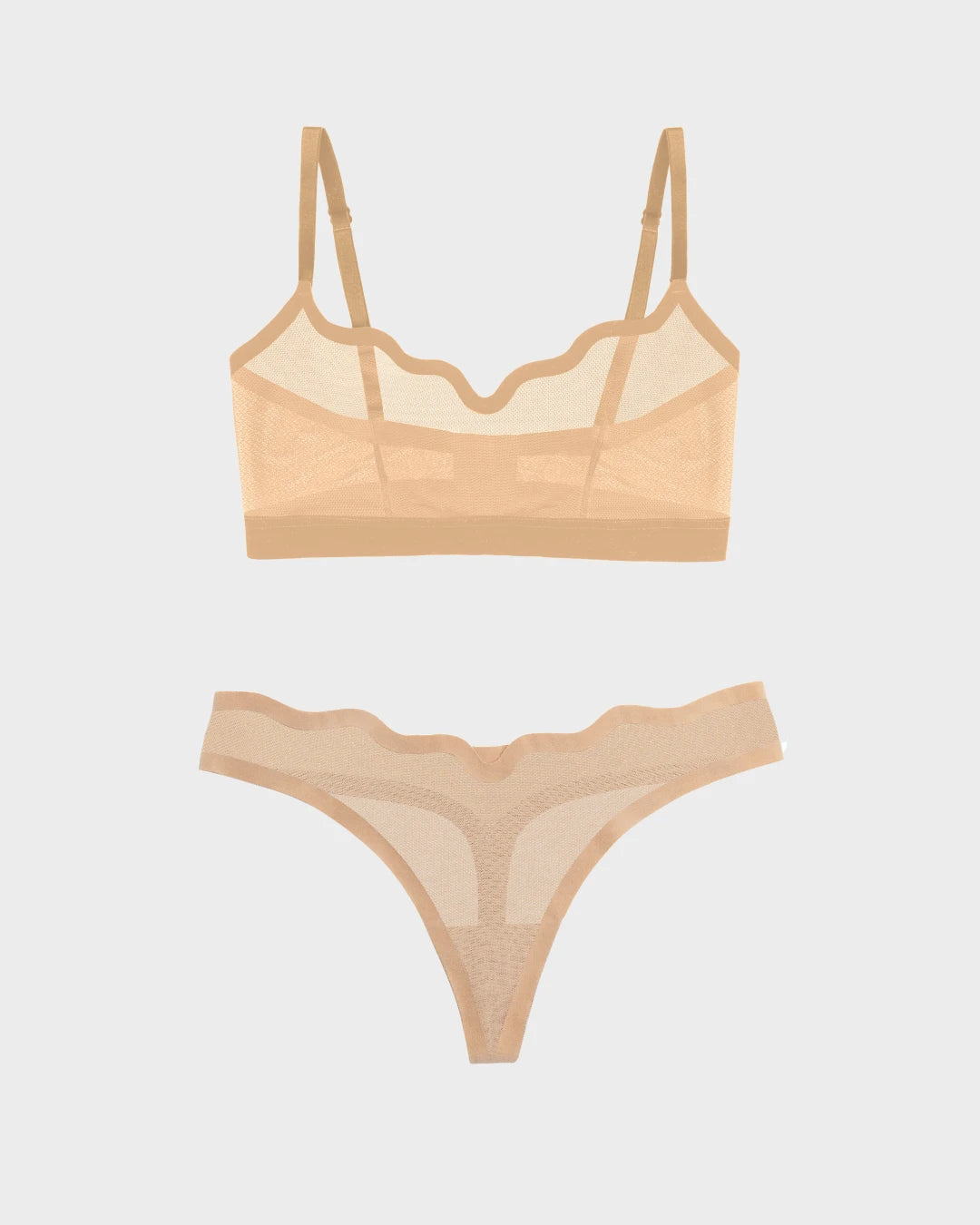 Lucy Bra Cookie Dough and Sheer Thong Cookie Dough