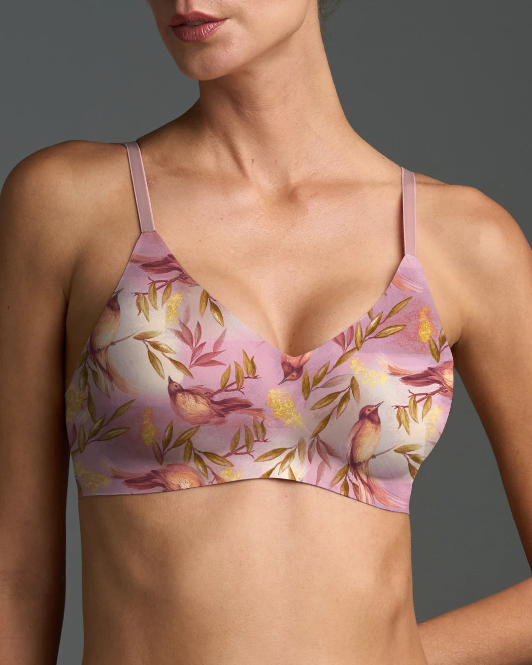 Floret Relief Bra