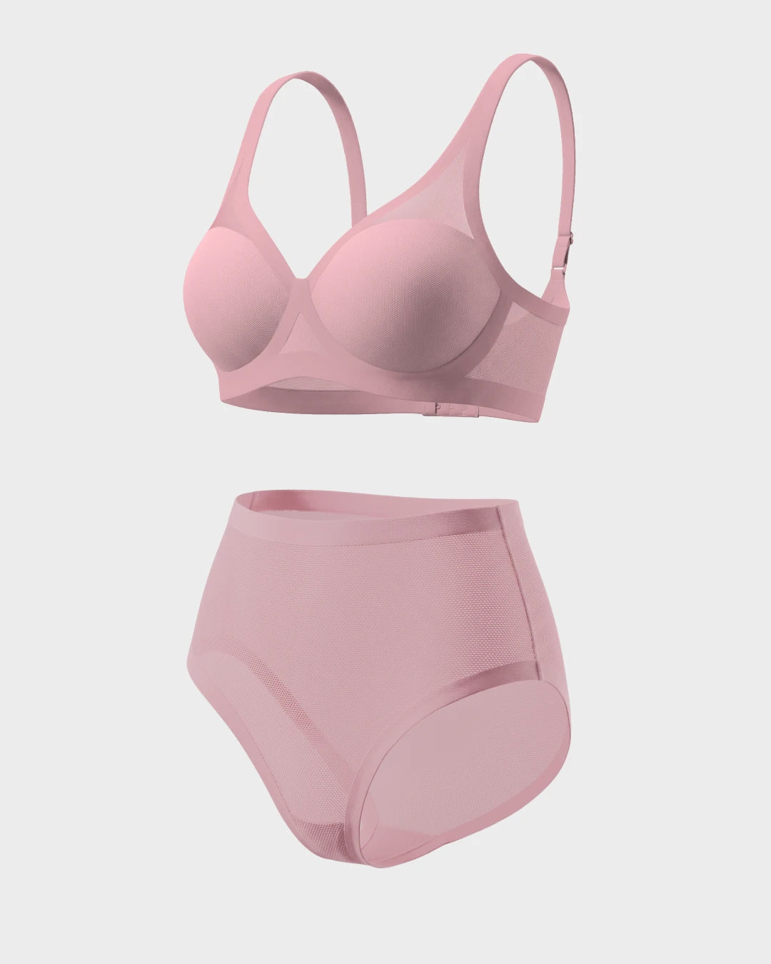 Interlude Light Lift Sheer Bra and Sheer High Cut Set