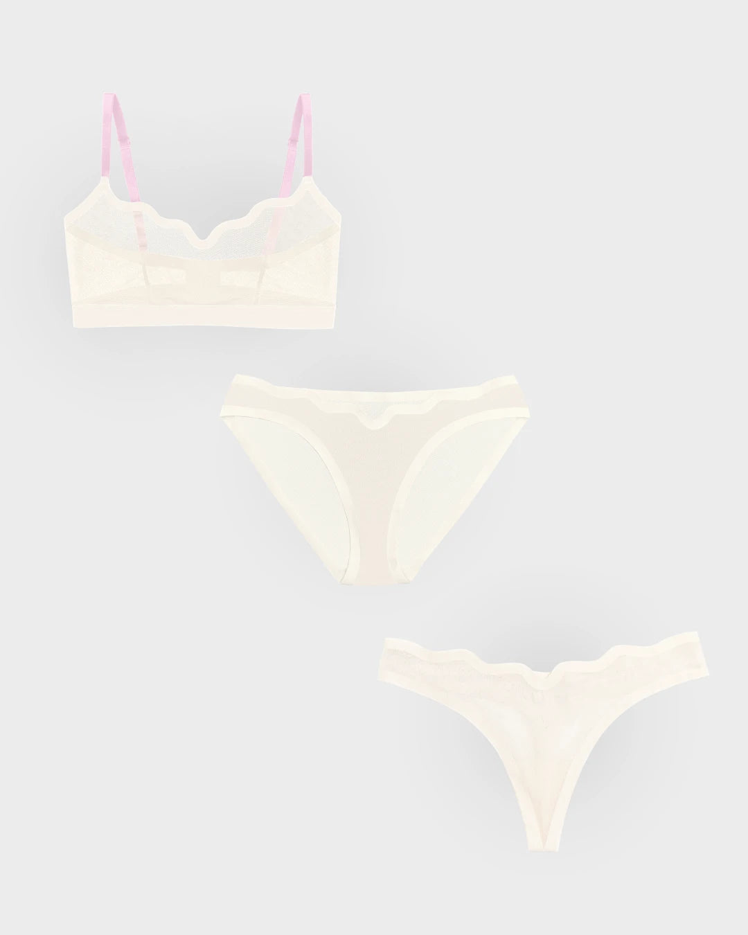 Lucy Bra Marshmallow, Bikini, and Thong