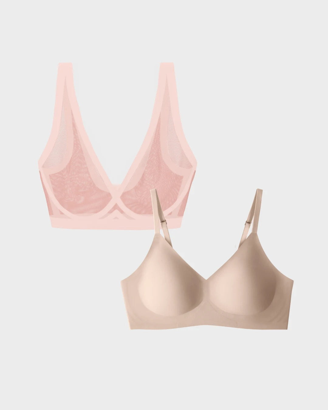 Murex Shell Sheer Bralette and Nude Relief Bra Bundle