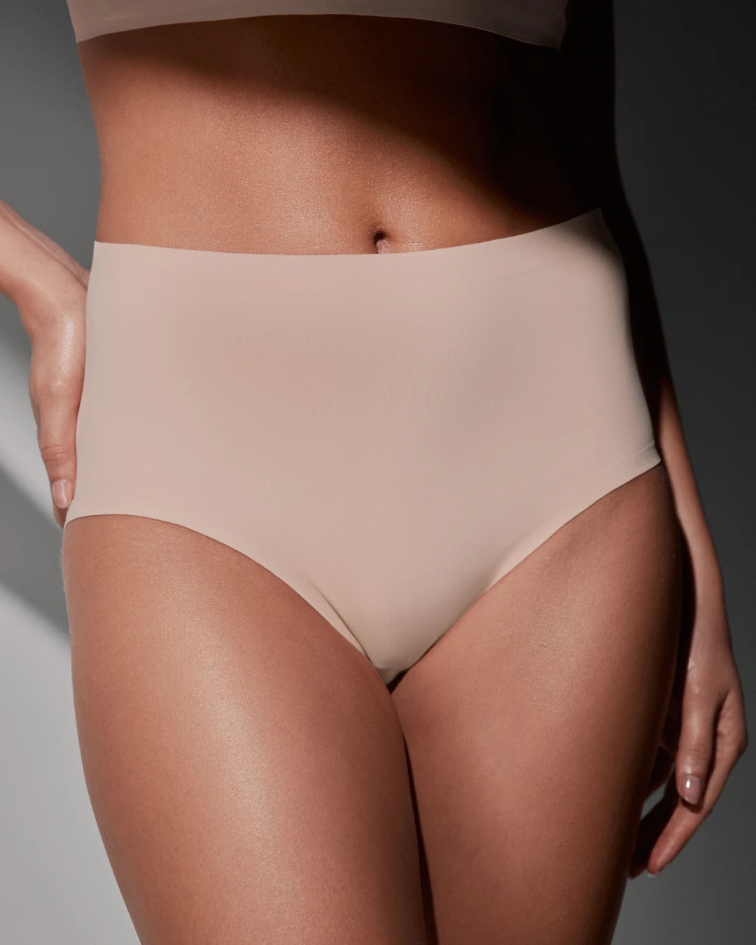 Nude Boob Job Bra and High Waisted Set