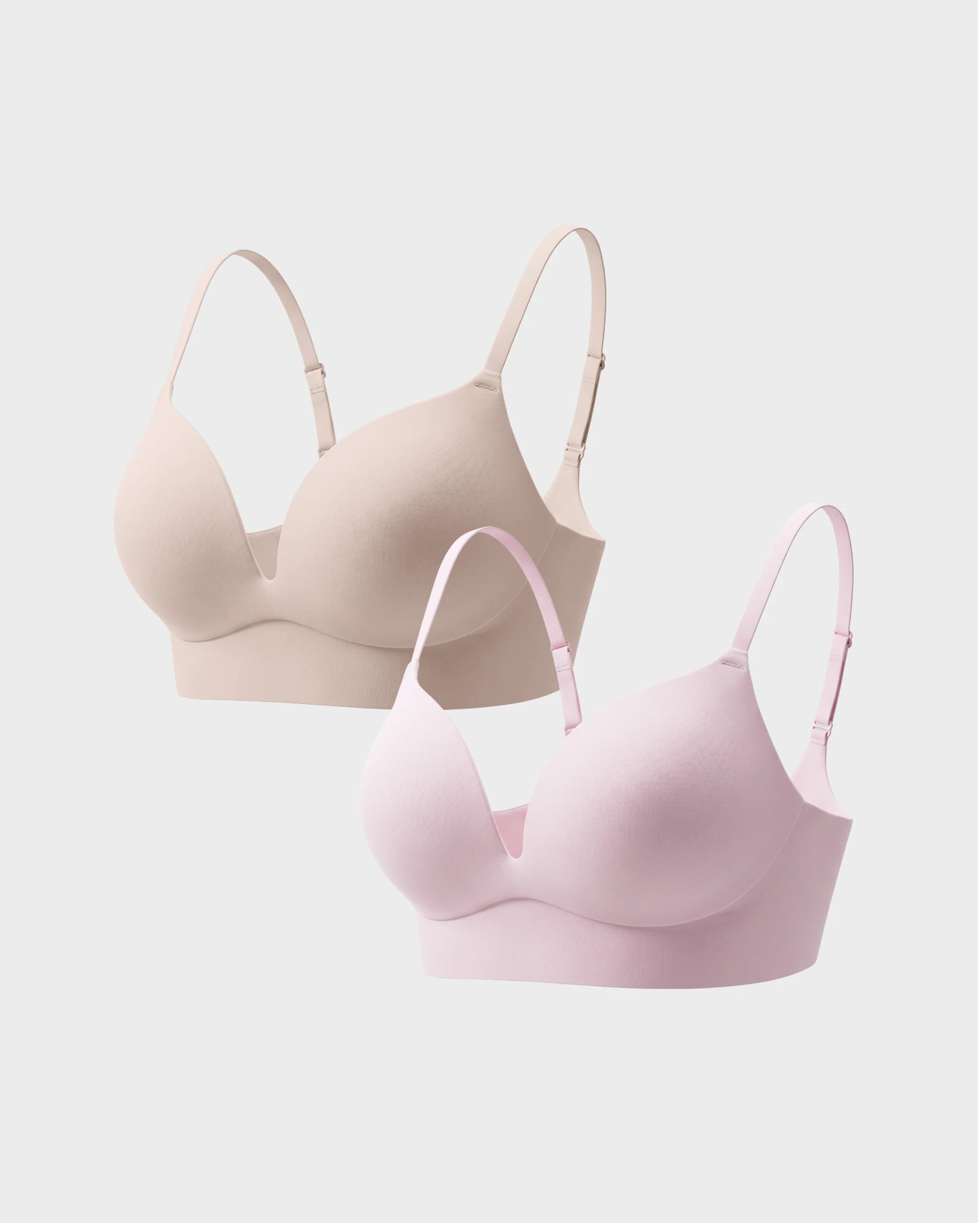 Nude and Murex Shell Boob Job Bra Duo