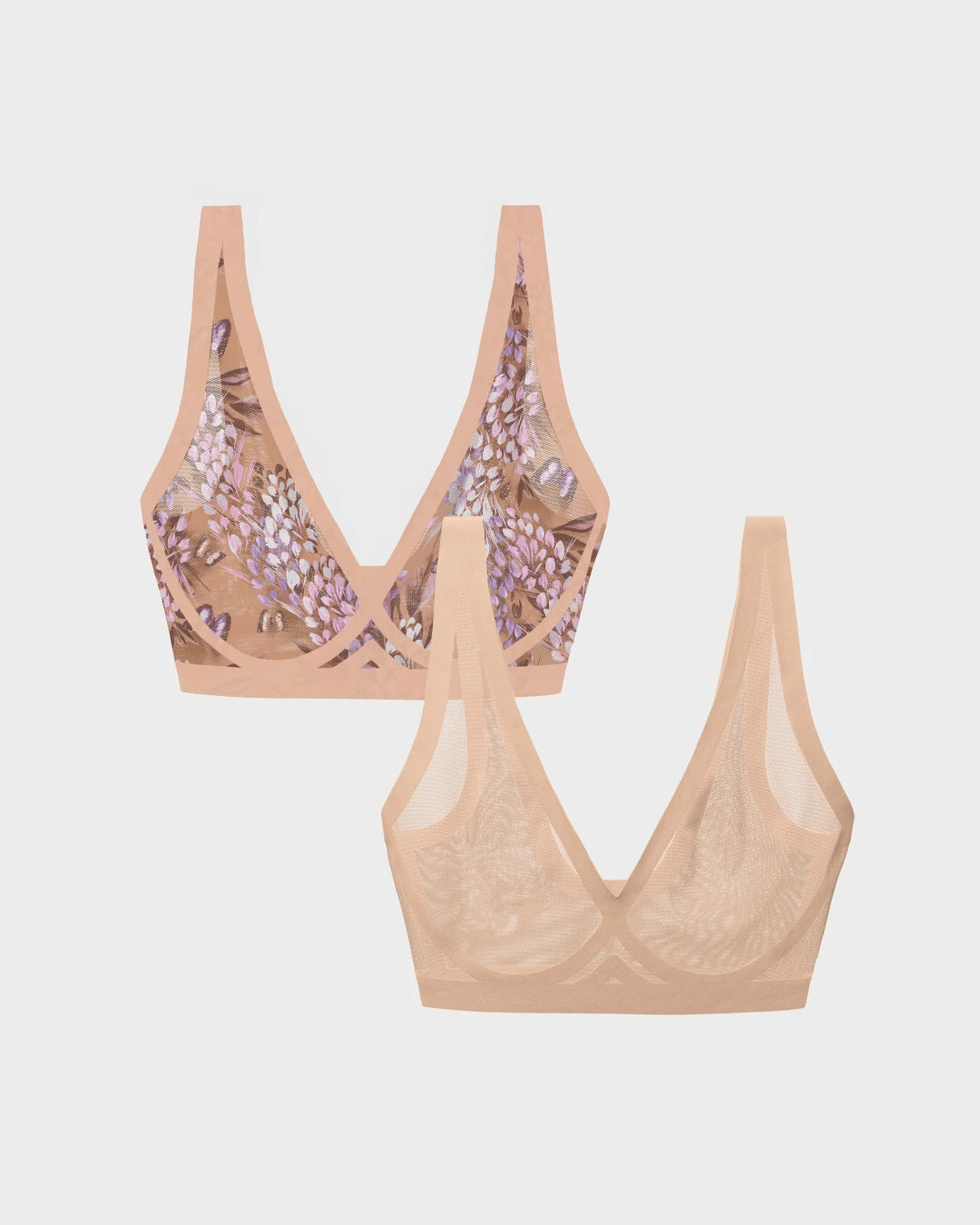 Parisian and Champagne Sheer Bralette Bundle