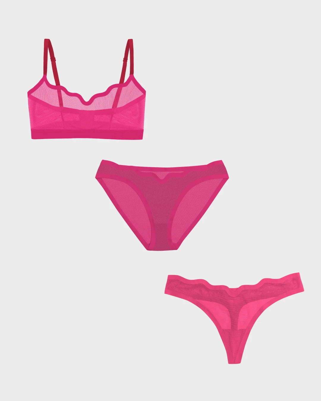 Lucy Bra Red Velvet, Bikini, and Thong