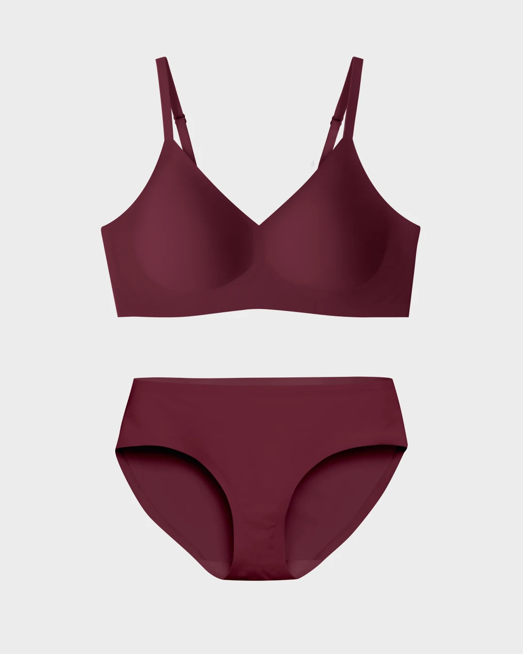 Velvet Curtain Relief Bra and Brief Set