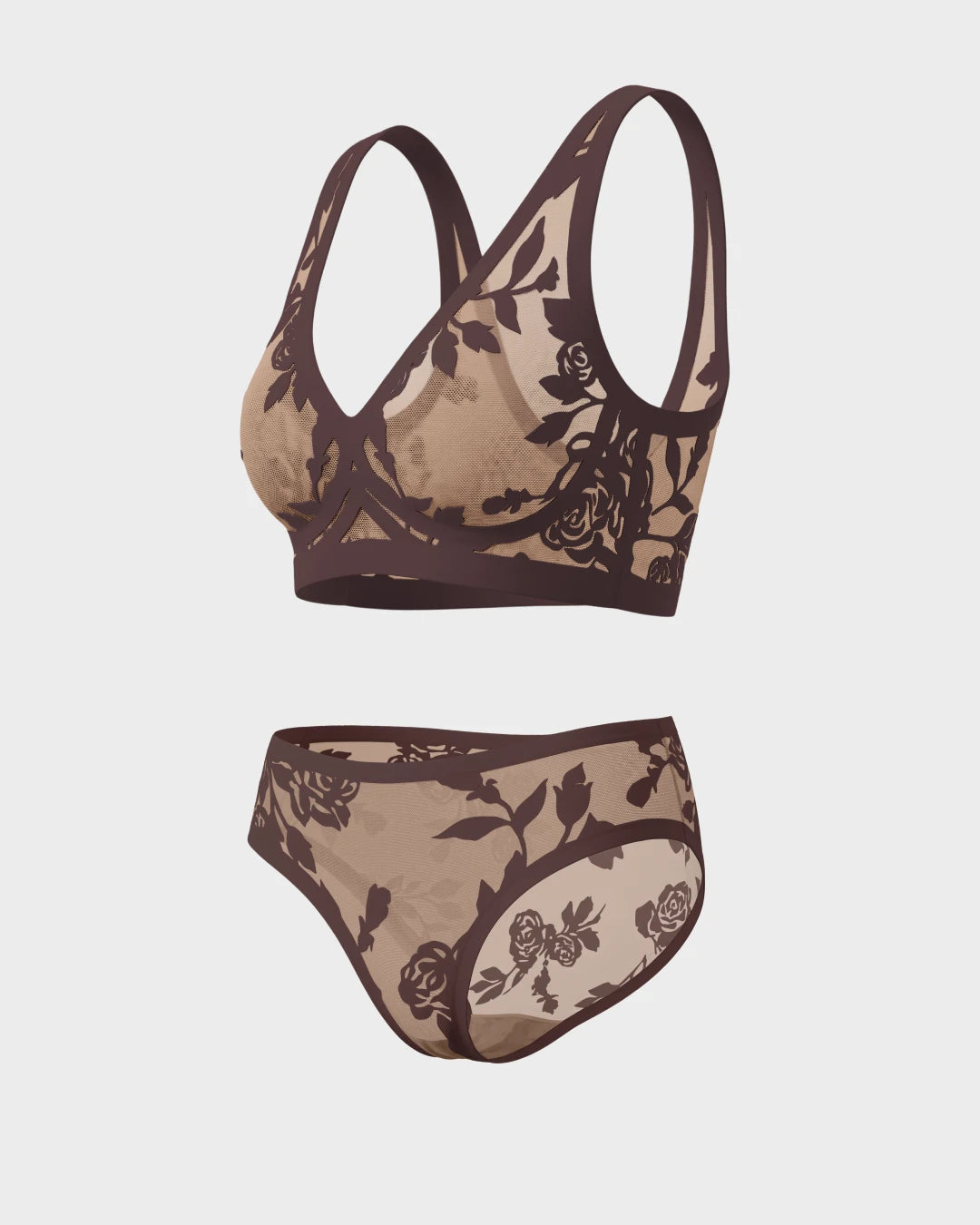 Madam Coco Sheer Bralette and Sheer Brief Set