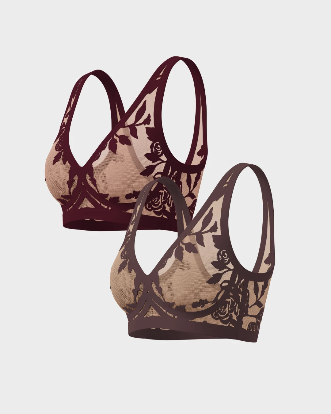 Madam Coco and Madam Coquette Sheer Bralette Duo